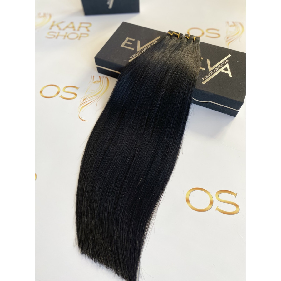 Extensii Tape-in Russian Hair Negru #1